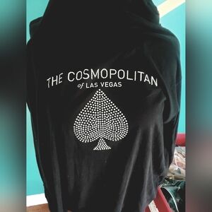 XL- The Cosmopolitan of Las Vegas lightweight sweatshirt w/ rhinestones